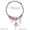Wholesale Women's Electroplated Alloy And Stainless Steel Butterfly And Bear Pattern Bracelet