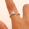 Wholesale Women's Electroplated Environmentally Friendly Copper Animal Shape Manta Ray Open Ring Accessories