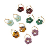 Wholesale Women's Electroplated Geometric Acrylic And Resin Earrings