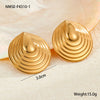 Wholesale Women's Electroplated Geometric Drop Shape Stainless Steel Jewelry Earrings Bracelets Rings