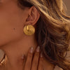 Wholesale Women's Electroplated Geometric Drop Shape Stainless Steel Jewelry Earrings Bracelets Rings