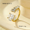 Wholesale Women's Electroplated Geometric Drop Shape Stainless Steel Jewelry Earrings Bracelets Rings