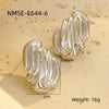 Wholesale Women's Electroplated Geometric Drop Shape Stainless Steel Jewelry Earrings Bracelets Rings