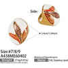 Wholesale Women's Electroplated Geometric Stainless Steel Ring With Zircon And Pearl Inlay In Vintage Light Luxury Style