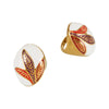 Wholesale Women's Electroplated Geometric Stainless Steel Ring With Zircon And Pearl Inlay In Vintage Light Luxury Style