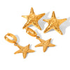 Wholesale Women's Electroplated Geometric Starfish Stainless Steel Earrings