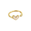 Wholesale Women's Electroplated Gold Inlaid With Zircon Heartshaped Geometric Animal Zodiac Copper Ring Jewelry