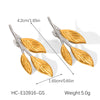 Wholesale Women's Electroplated Irregular Geometric Stainless Steel Earrings