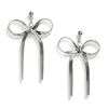 Wholesale Women's Electroplated Real Gold Bow Earrings Made Of Titanium Steel And Stainless Steel