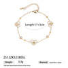 Wholesale Women's Electroplated Stainless Steel And Titanium Steel Bracelet With Flower Four Leaf Clover Heart Patterns