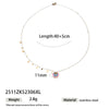 Wholesale Women's Electroplated Stainless Steel And Titanium Steel Butterfly Pendant Sweater Necklace In Light Luxury Niche Style
