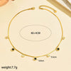 Wholesale Women's Electroplated Titanium Steel Clavicle Chain With Letter Number Text Patterns