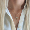 Wholesale Women's Elegance Geometric Copper Necklace Set With Zircon Mixed Gemstone Pendant Jewelry