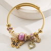 Wholesale Women's Elegant Butterfly Pendant Bracelet Made Of Alloy Stainless Steel With Diamond Design