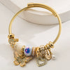 Wholesale Women's Elegant Butterfly Pendant Bracelet Made Of Alloy Stainless Steel With Diamond Design