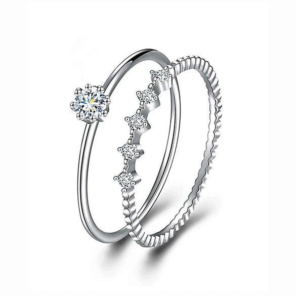 Wholesale Women's Elegant Geometric Copper Zircon Accessories