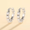 Wholesale Women's Elegant Geometric Imitation Pearl Copper Electroplated Earrings