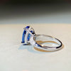 Wholesale Women's Elegant Geometric S925 Silver Ring With High Carbon Diamond Zircon Inlay And Electroplating Treatment