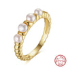 Wholesale Women's Elegant Geometric Silver 925 Electroplated Ring Jewelry
