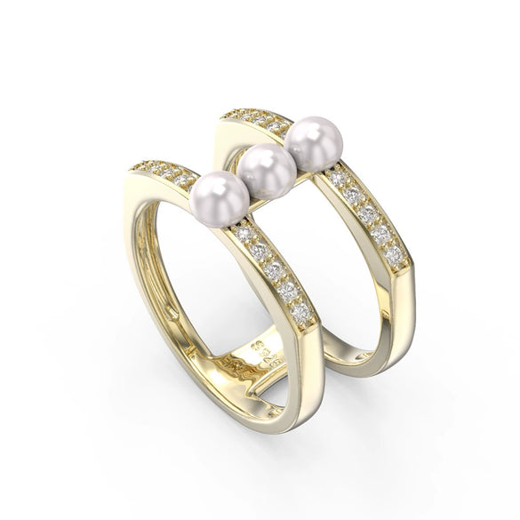 Wholesale Women's Elegant Geometric Silver 925 Electroplated Ring Jewelry