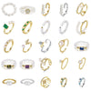 Wholesale Women's Elegant Geometric Silver 925 Electroplated Ring Jewelry