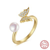 Wholesale Women's Elegant Geometric Silver 925 Electroplated Ring Jewelry
