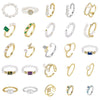 Wholesale Women's Elegant Geometric Silver 925 Electroplated Ring Jewelry