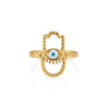 Wholesale Women's Elegant Geometric Stainless Steel Goldplated Ring