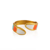 Wholesale Women's Elegant Geometric Stainless Steel Goldplated Ring
