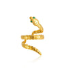 Wholesale Women's Elegant Geometric Stainless Steel Goldplated Ring