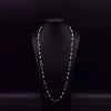 Wholesale Women's Elegant Natural Pearl Bamboo Chain Geometric Style Sweater Chain Necklace 18K Real Gold Electroplated