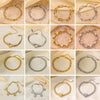 Wholesale Women's Elegant Simple Versatile Titanium Steel Bracelet With Heart Shape Flower Bow Tie Pattern Electroplated