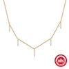 Wholesale Women's Elegant Stacked Horse Eye Diamond Clavicle Necklace In S925 Sterling Silver With Geometric Style And Electroplating Design