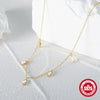 Wholesale Women's Elegant Stacked Horse Eye Diamond Clavicle Necklace In S925 Sterling Silver With Geometric Style And Electroplating Design
