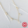 Wholesale Women's Elegant Stacked Horse Eye Diamond Clavicle Necklace In S925 Sterling Silver With Geometric Style And Electroplating Design