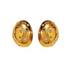 Wholesale Women's Elegant Ushaped Stainless Steel 18K Gold Plated Microinlaid Retro Twist Snail Shell Earrings