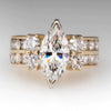 Wholesale Women's Engagement Ring Copper Inlaid Zircon Horse Eye Shaped Geometric Palace Style Jewelry
