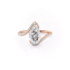 Wholesale Women's Engagement Wedding Ring Copper Geometric Microinlaid Zircon