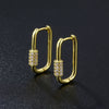 Wholesale Women's Environmental Protection Copper Ushaped Geometric Earrings With Electroplating