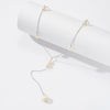 Wholesale Women's Exaggerate Geometric Style S925 Sterling Silver Electroplated Yshaped Long Clavicle Necklace