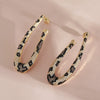 Wholesale Women's Exaggerated Geometric Copper Earrings With Snake Leopard Python Patterns Twocolor Electroplating