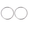 Wholesale Women's Exaggerated Geometric Metal Circle Earrings With Electroplating Design