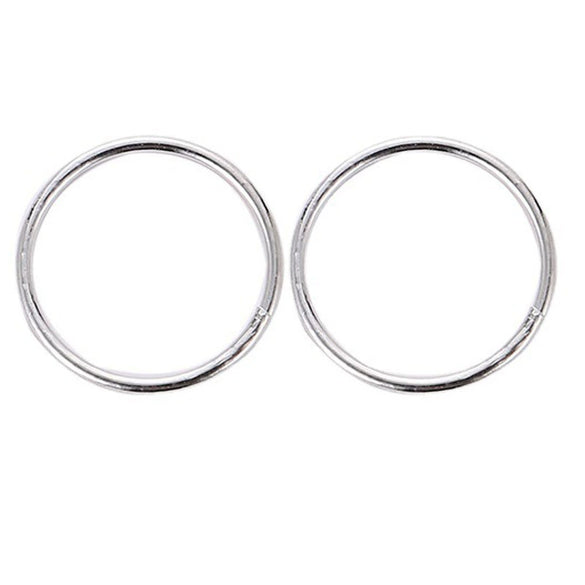 Wholesale Women's Exaggerated Geometric Metal Circle Earrings With Electroplating Design