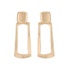 Wholesale Women's Exaggerated Geometric Metal Earrings With A Bold Fashion Statement Style