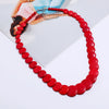Wholesale Women's Exaggerated Retro Bohemian Turquoise Snake Bone Chain Necklace With Geometric Design