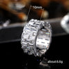 Wholesale Women's Exquisite Geometric Copper Zircon Wedding Ring Jewelry