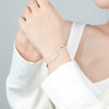 Wholesale Women's Fairy Style Butterfly Bracelet S925 Sterling Silver Shell Inlaid