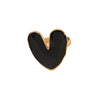 Wholesale Women's Fairy Style Heartshaped Oil Dripping Stainless Steel Ring