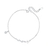 Wholesale Women's Fairy Style Inlaid Shell Flower Insect Star Sterling Silver Bracelet