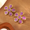 Wholesale Women's Fairy Style Oil Dripping Flower Stainless Steel Earrings